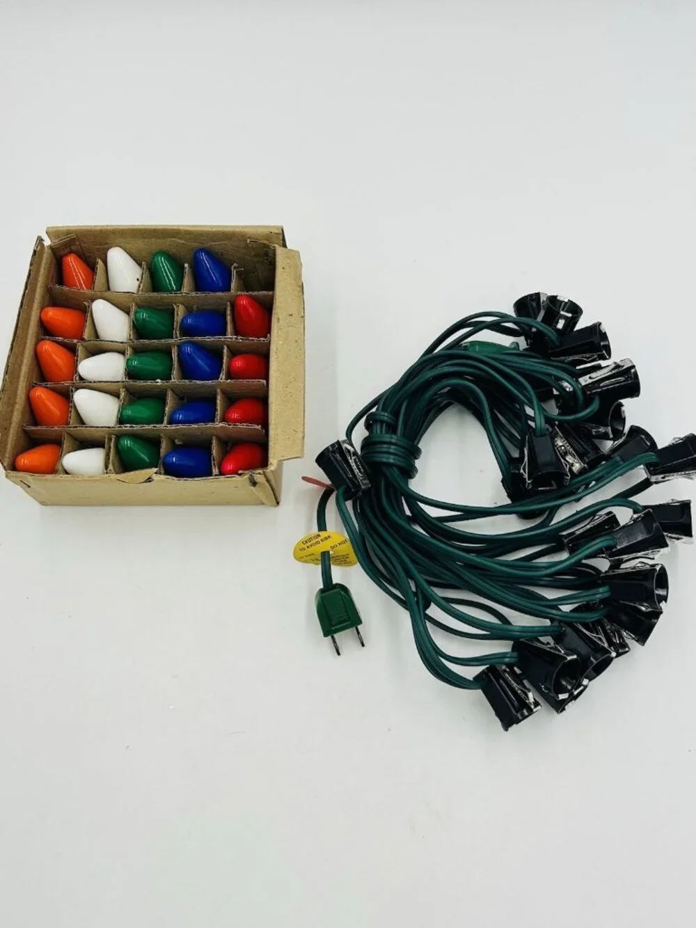 Vintage Christmas NOMA LIGHT SET 25 Bulbs String Lights Indoor Outdoor